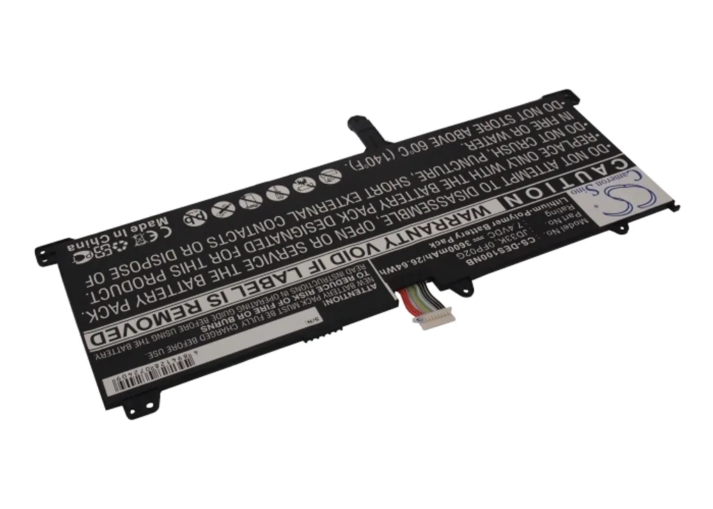 Batterie de remplacement Dell XPS 10 composant PC portable JD33K