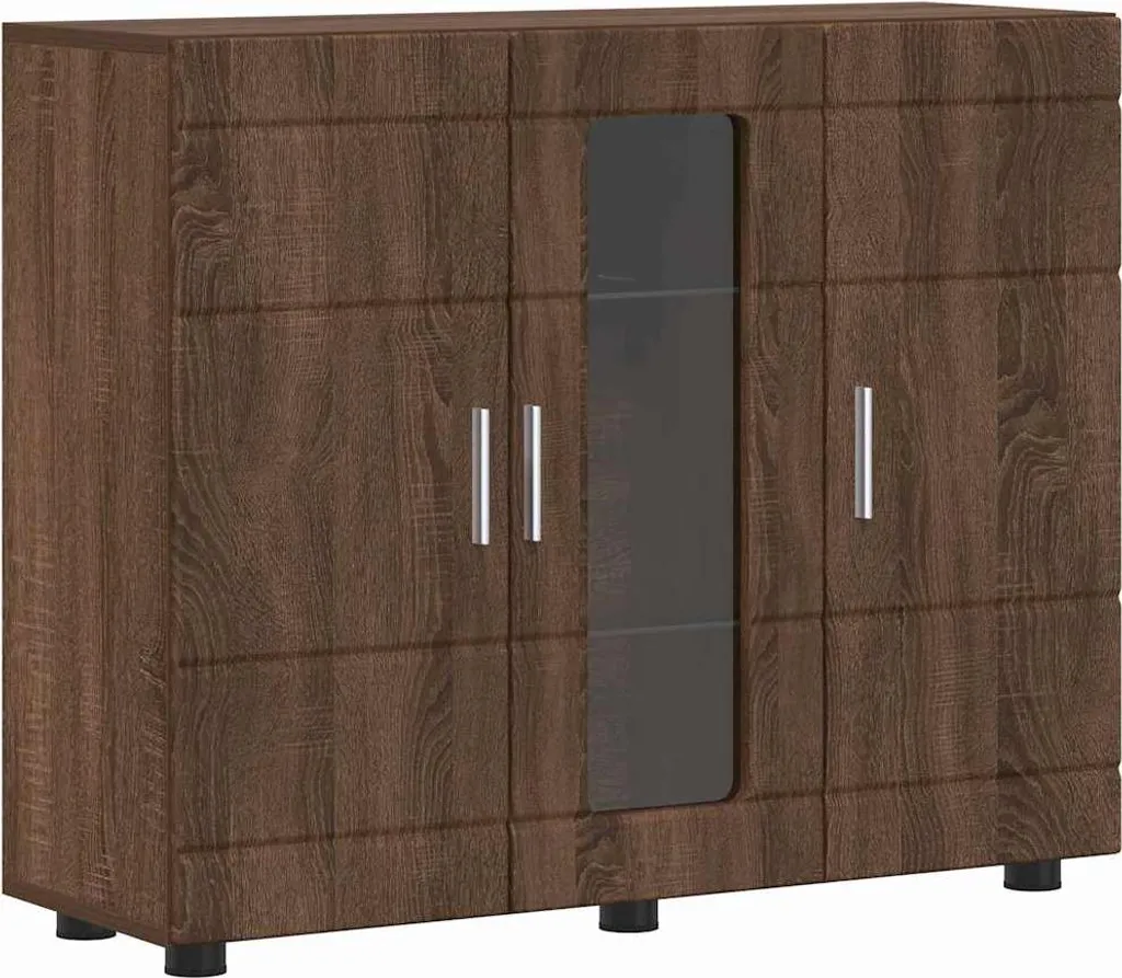 Armadietto Rovere Marrone Elegante 88,5x30,5x73 cm - Arredo Interni