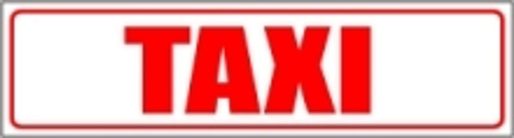 INDIGOS UG - Magnetschild "Taxi" 45 x 12 cm - Magnetfolie für Auto / LKW / Truck / Baustelle / Firma