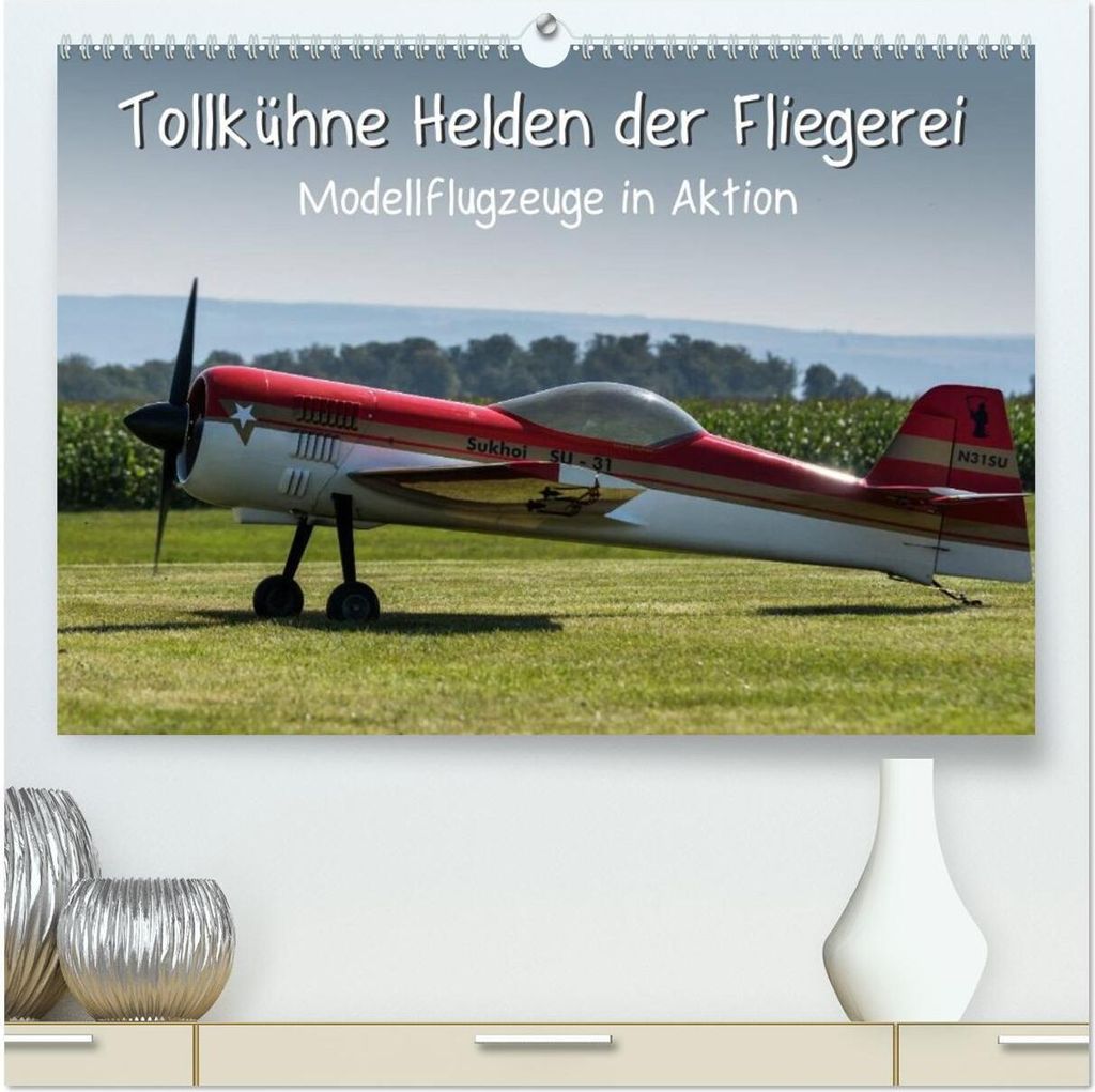 Tollkühne Helden der Fliegerei - Modellflugzeuge in Aktion (hochwertiger Premium Wandkalender 2026 DIN A2 quer), Kunstdruck in Hochglanz