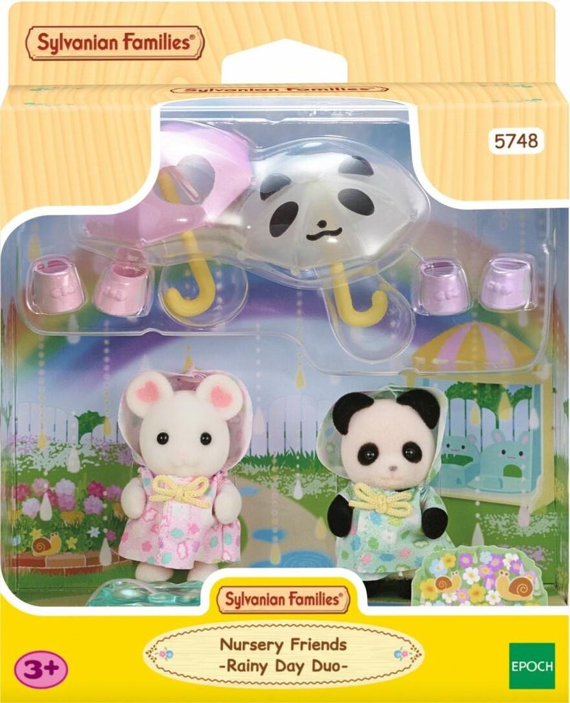 Sylvanian Families 5748 Erlebniskindergarten Freunde Regenwetter