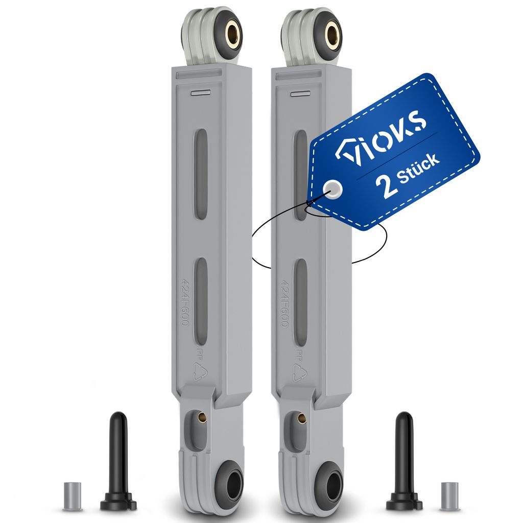 VIOKS Stoßdämpfer 2x Ersatz für Bosch 00742719 Suspa Dämpfer 80N für Waschmaschine