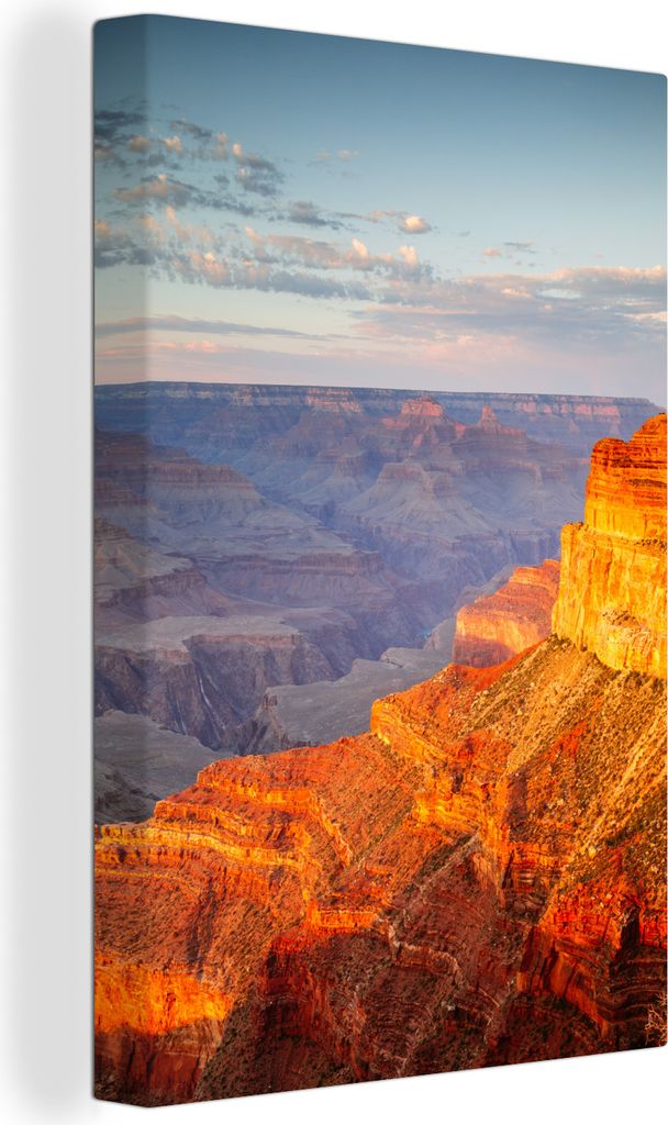 OneMillionCanvasses - Leinwandbilder - 90x140 cm, Mohave Point, South Rim im Grand Canyon, Arizona, USA, Wandbilder Kunstdruck Wanddekoration - F...