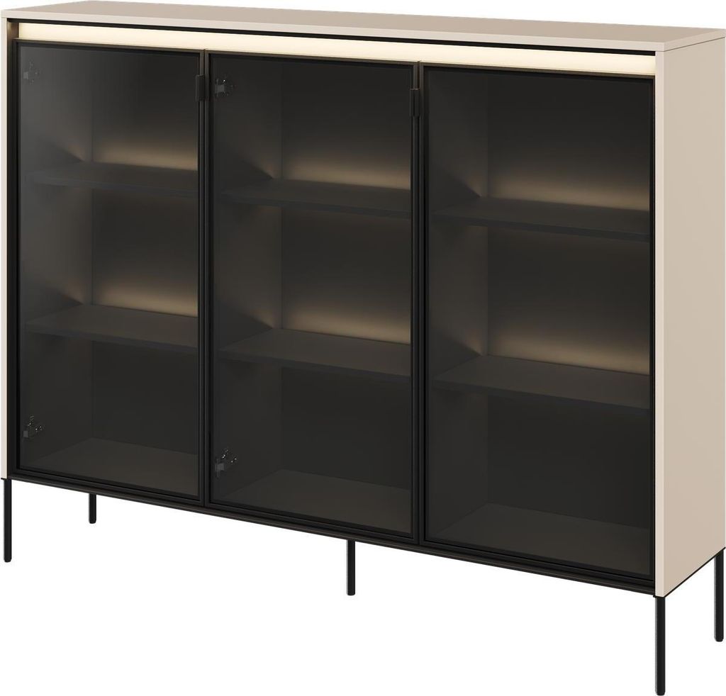 Vitrine TREND TR-08 Vitrinenschrank mit LED-Beleuchtung Produktbild 