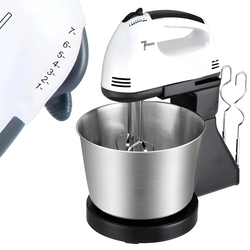 Mixeur électrique 450W Touche Turbo et 7 vitesses avec bol mélangeur