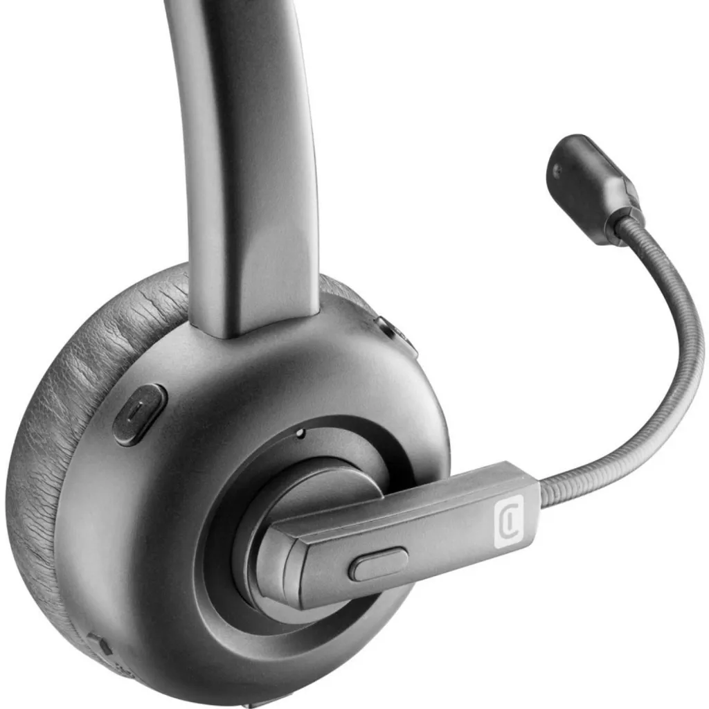 Casque Multimédia Cellularline React Noir pour Travail et Loisirs Audio