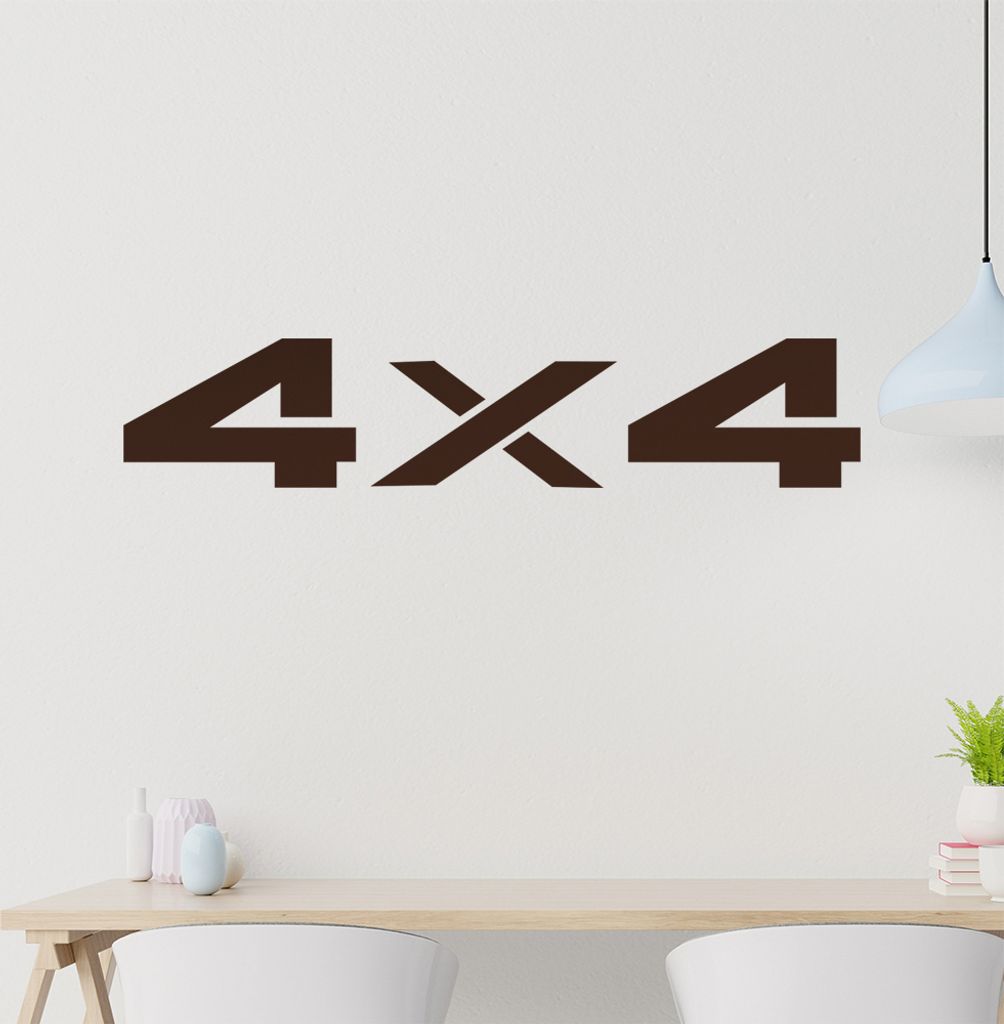 4 x 4 Totenkopf Wandtattoo in 6 Größen - Wandaufkleber Wall Sticker - Dekoration, Küche, Wohnzimmer, Schlafzimmer, Badezimmer