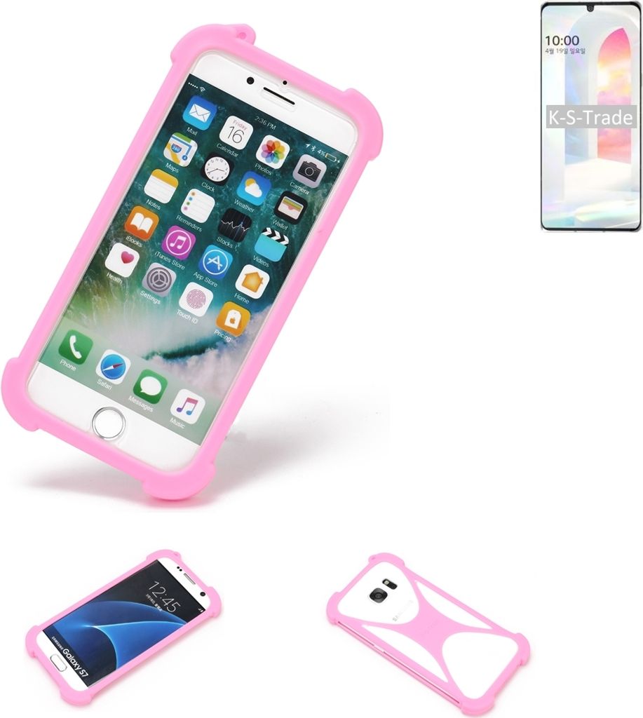 K-S-Trade Handy Hülle kompatibel mit LG Electronics K31 Schutz Hülle Bumper Silikon Schutz Hülle Cover Case Silikoncase Silikonbumper TPU Softcase