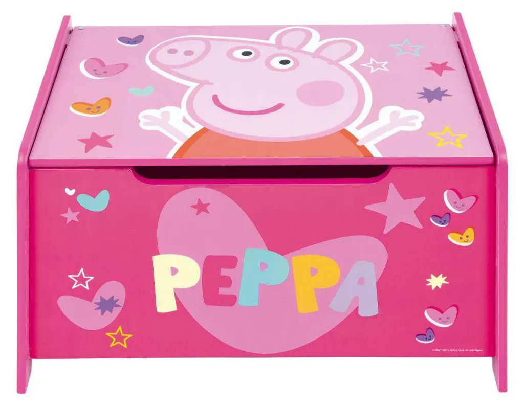 Coffre Peppa Pig pour Ranger Jouets et Peluches dans la Chambre