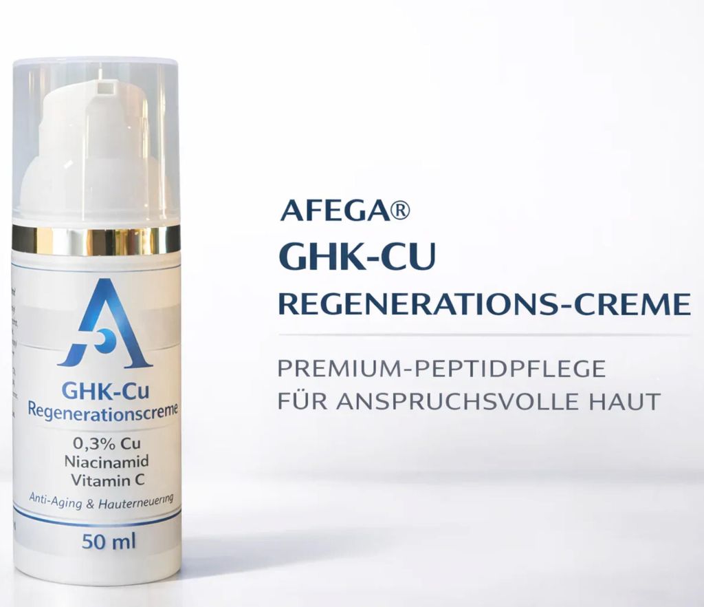 GHK-Cu-Creme - Premium-Peptidpflege für anspruchsvolle Haut, 50 ml, 0,3% Cu