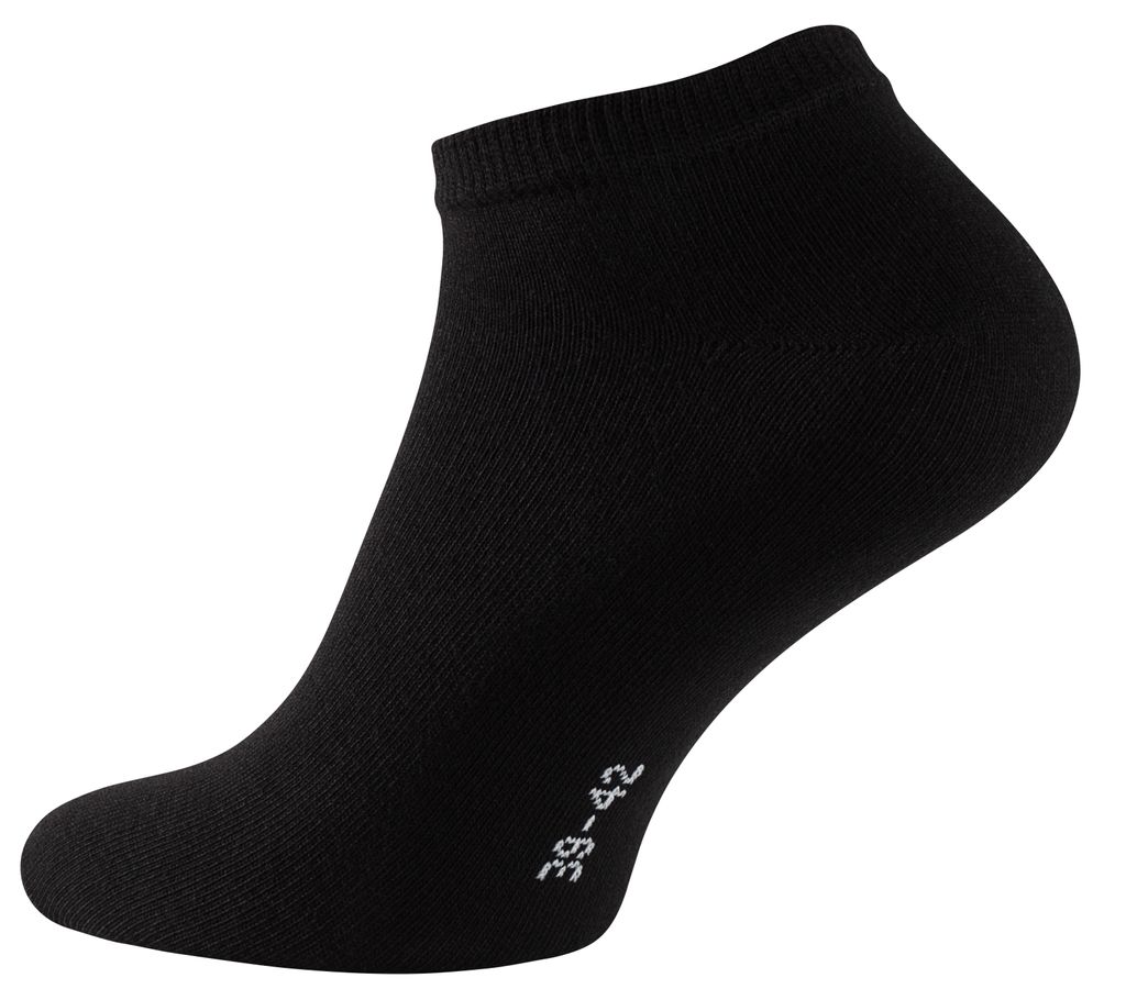 Füßlinge Schwarz Sportsocken 8 Paar Damen Sneaker Socken mit Rippsohle 