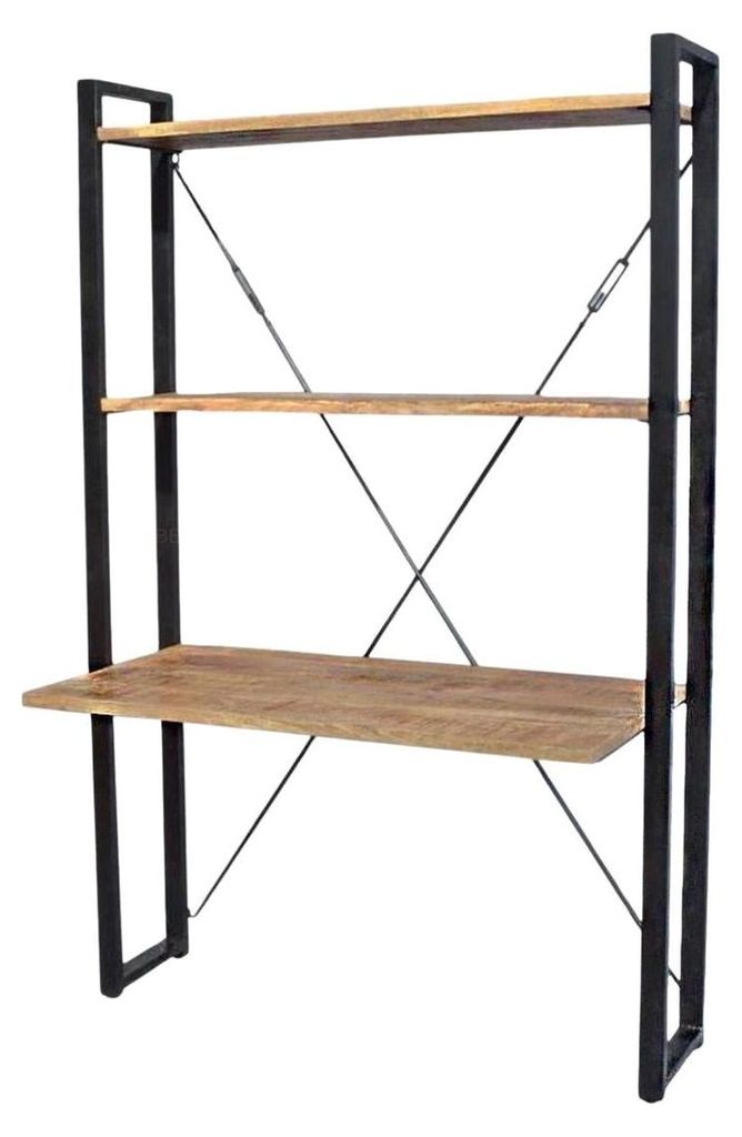 Highboard Britt mit Schreibtischfunktion 200cm - Hellbraun