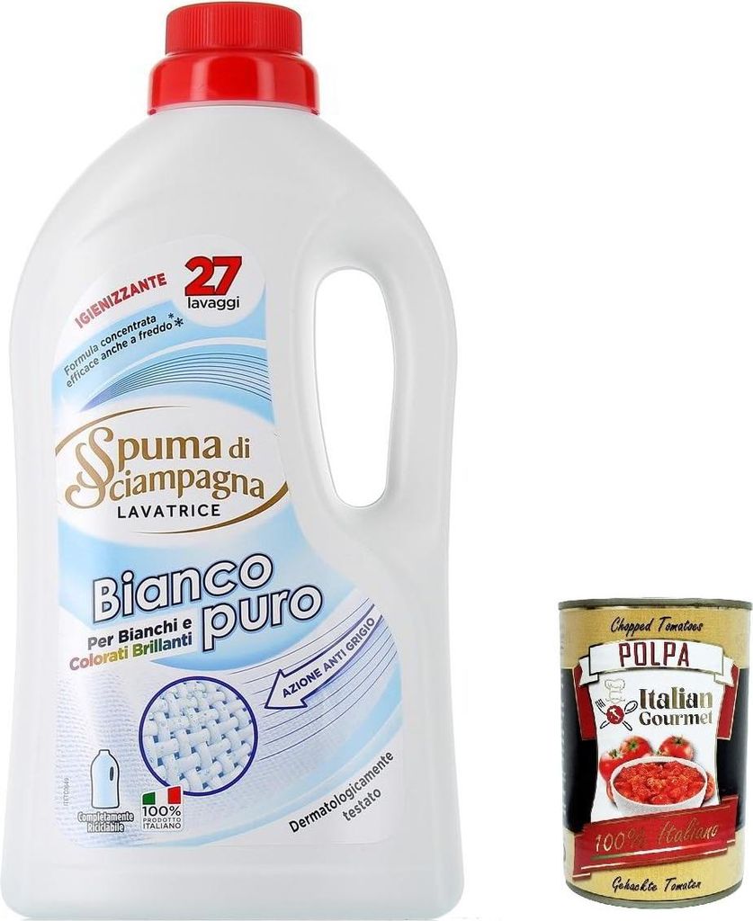 6x Spuma di Sciampagna Detersivo Lavatrice Bianco Puro, Produktbild 