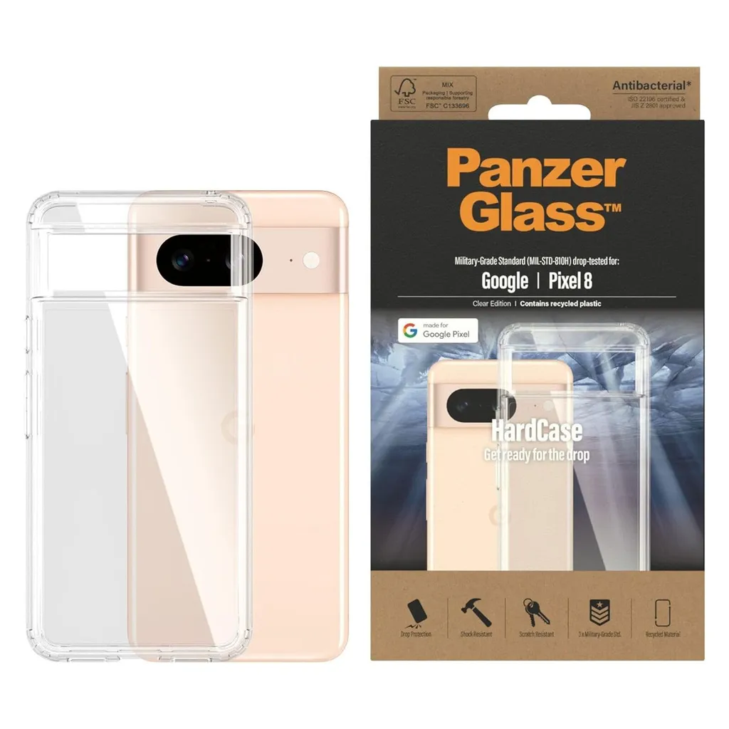 PanzerGlass HardCase Google Pixel 8 Coque Transparente (0438) Antichoc