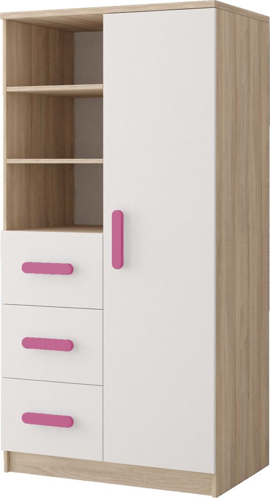Regal Jonas III 80 3S1D 05 Griffenfarbe: ROSA Obrázok produktu 