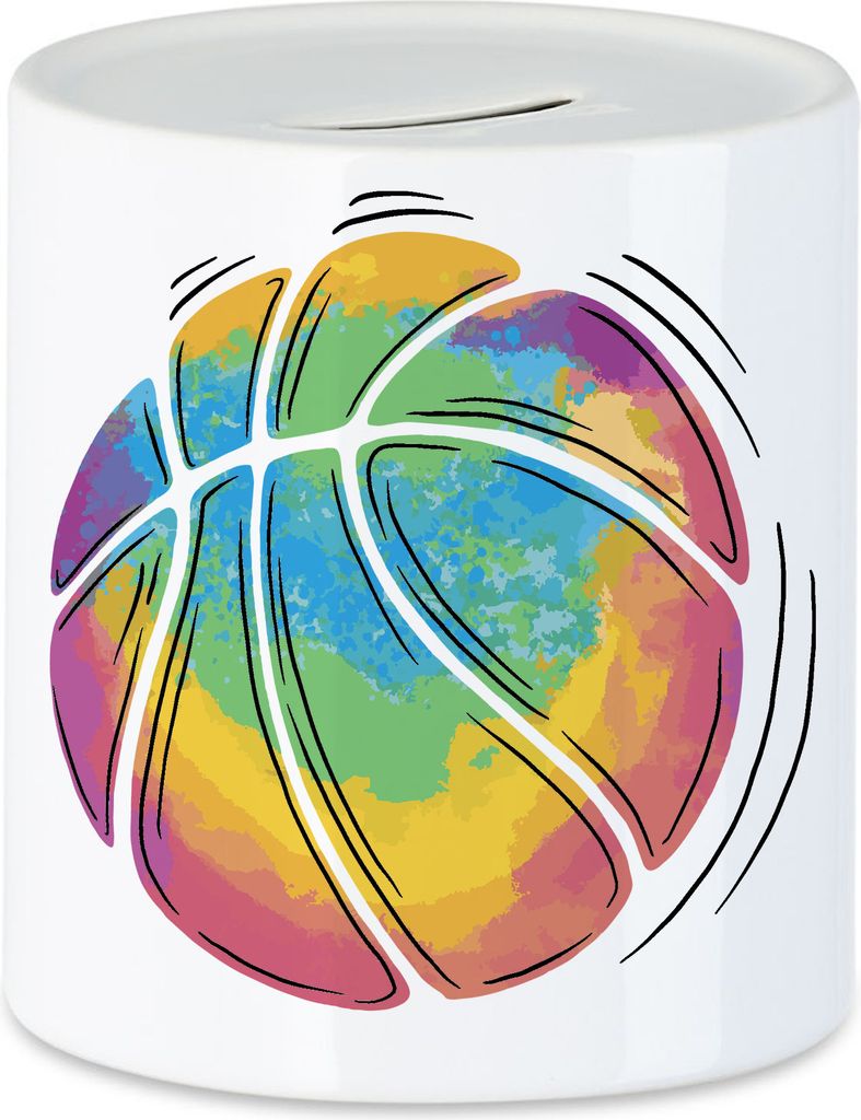 Basketball Spardose Leben Mannschaft Spieler Teamsport Korb Basket Ballsport Jersey Team Ball