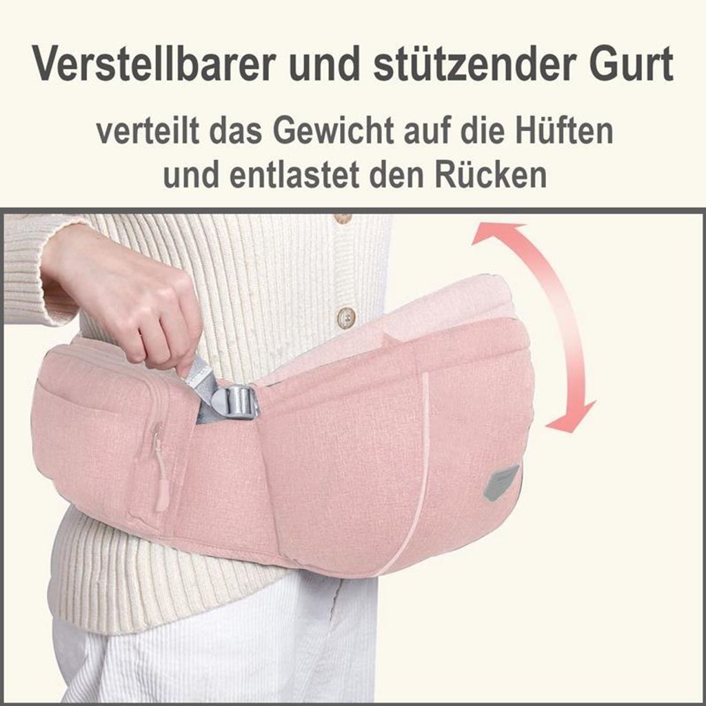 12-in-1 Babytrage Mit Hüftsitz - Ergonomische Tragehilfe Für Neugeborene Bis 36 Monate