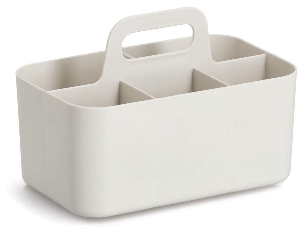 ZELLER 15216 Organizer mit 5 Fächern aus Kunststoff, beige Produktbild 