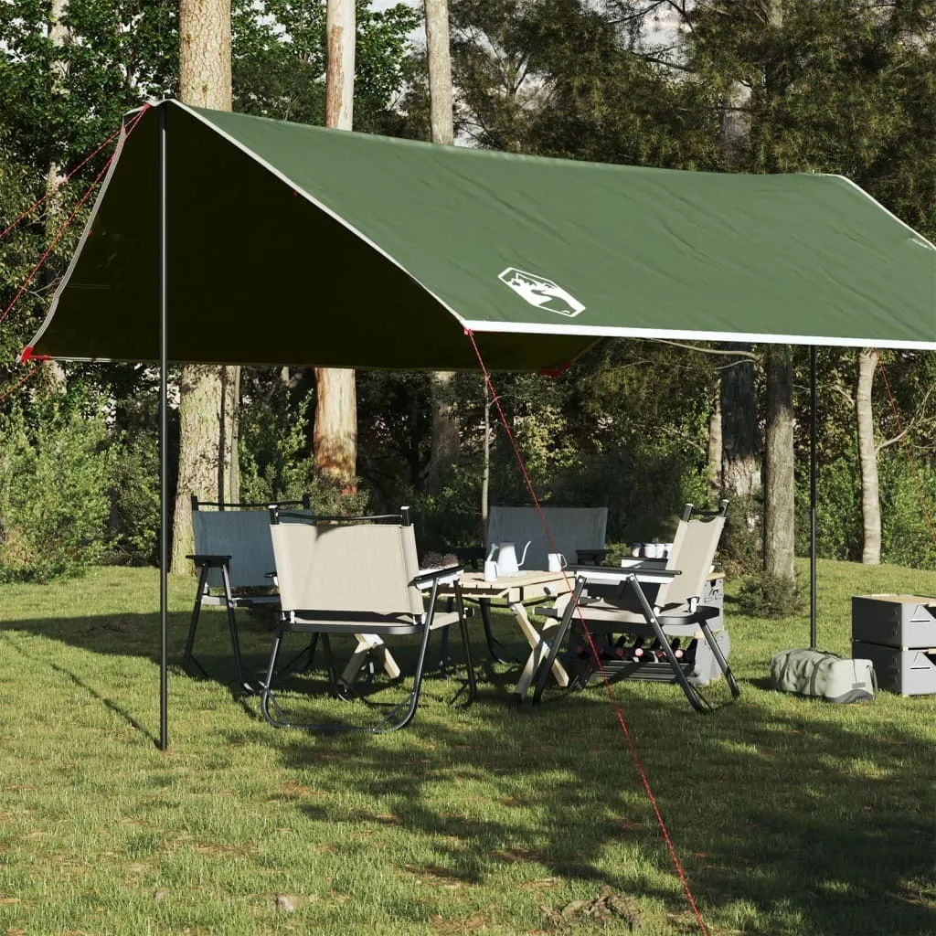 Tarp ZMH Étanche 430x380 cm - Restez au Sec sous votre Abri de Camping Vert