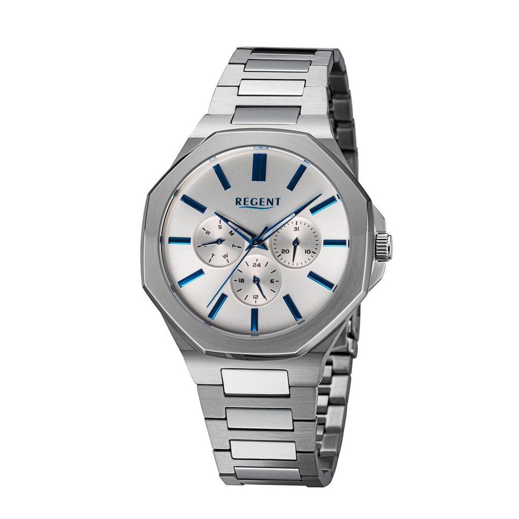 Regent Herren Uhr BA-769 Chronograph Edelstahl