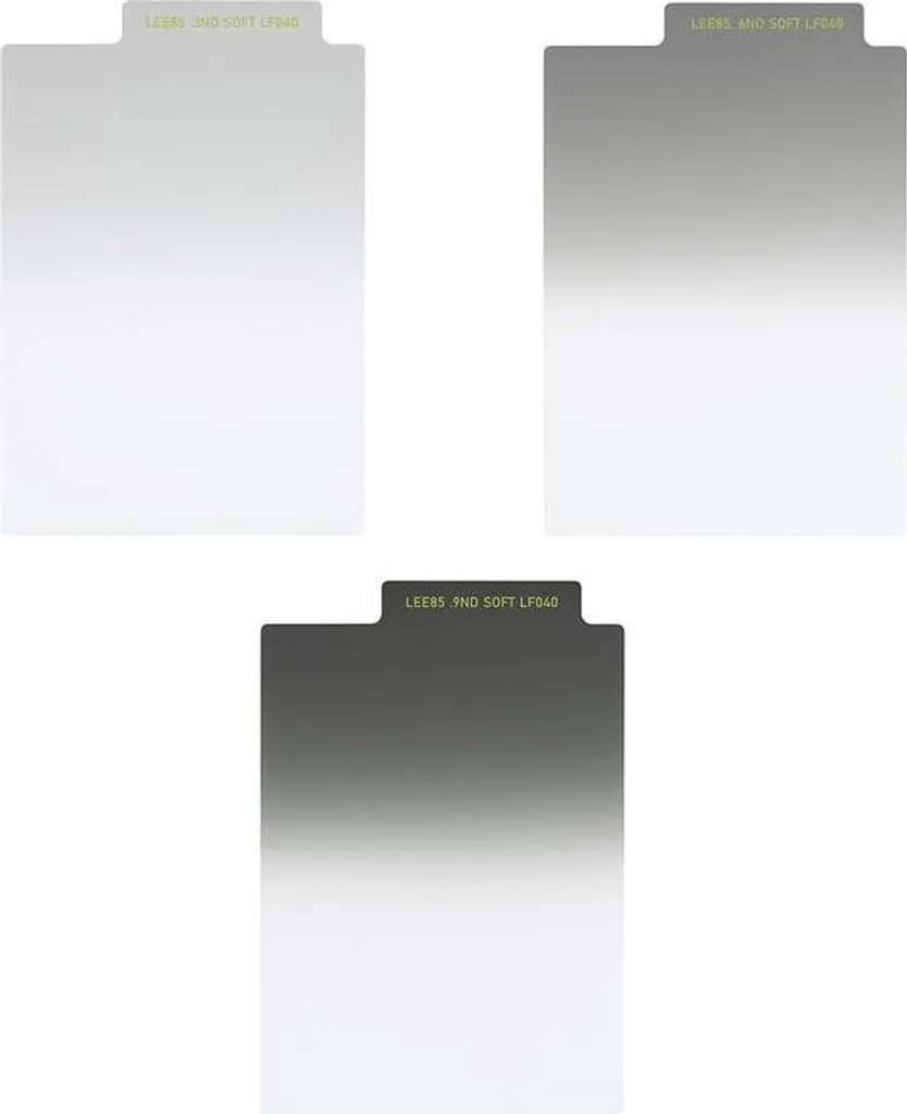 Filtres photo pour paysages LEE85 ND dégradés Soft 0.3 0.6 0.9 L85NDGSS kit