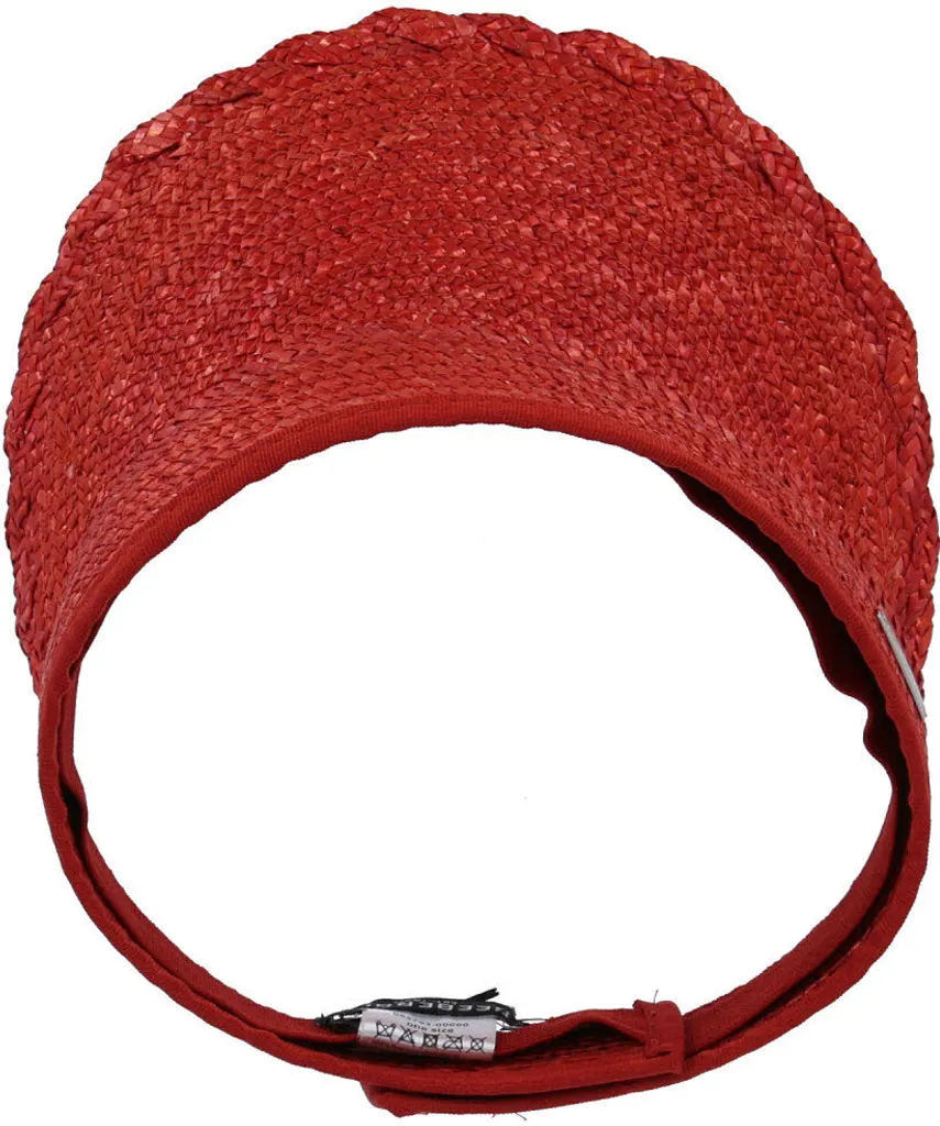 Visière de Soleil pour Femme en Paille Tressée et Ajustable Seeberger