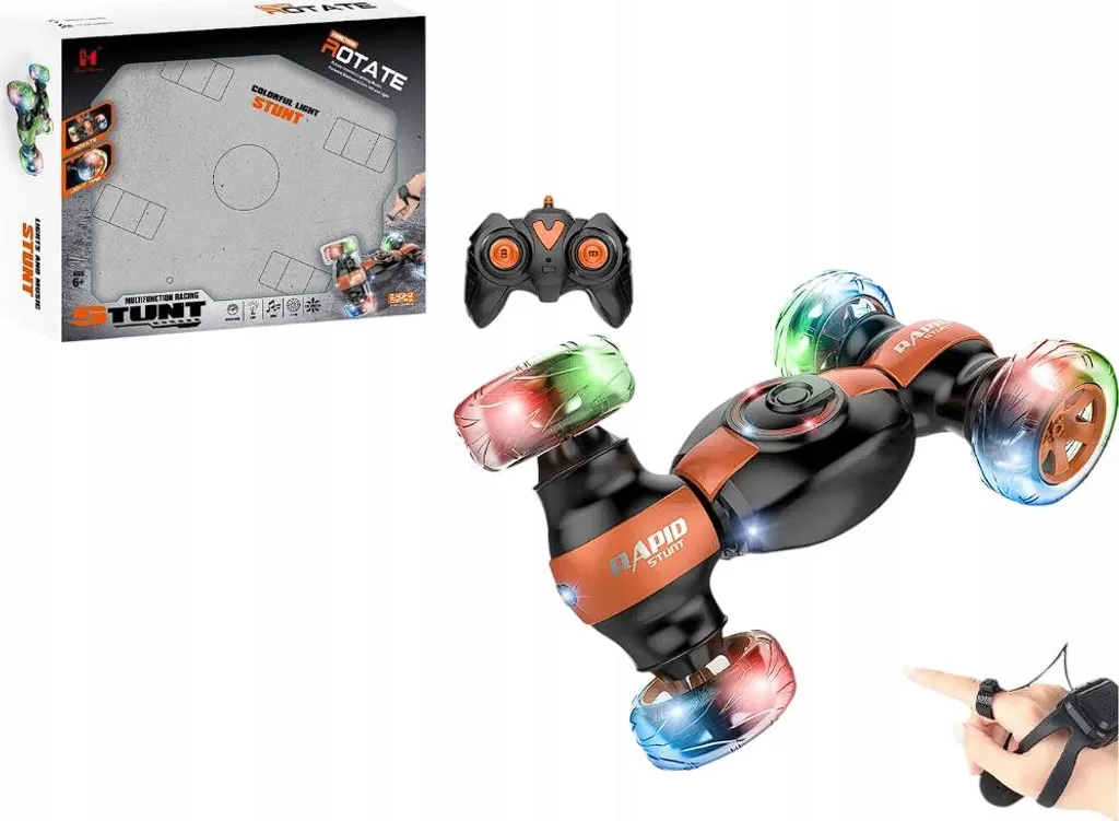 Auto Twister télécommandé lumineux et sonore pour cascades acrobatiques