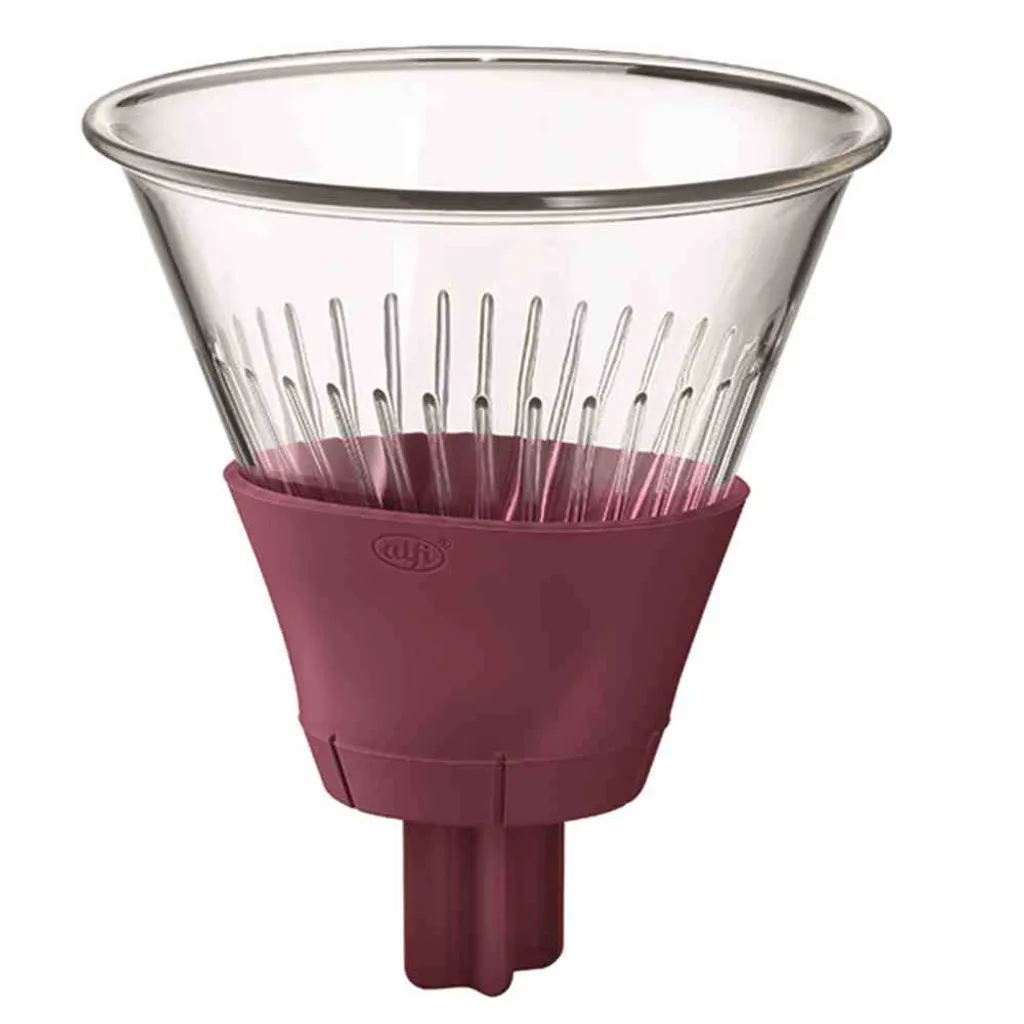 Préparer un café filtre manuel avec le porte-filtre alfi 1x4 rouge