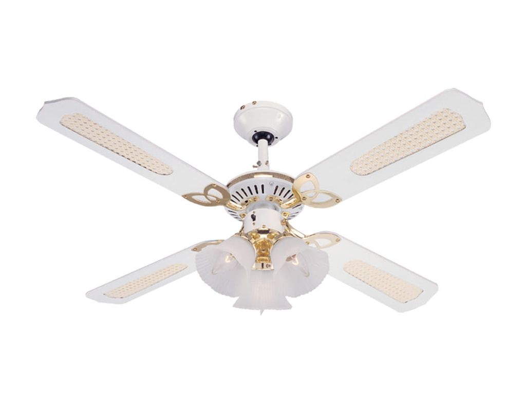 Stropný ventilátor s osvetlením a sťahovacími reťazami Obrázok produktu 