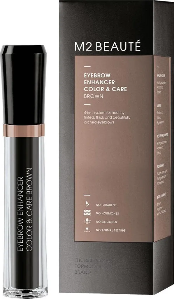 Gel Teinté Sourcils M2 Beauté Brown 6ml - Soin Booster de Densité