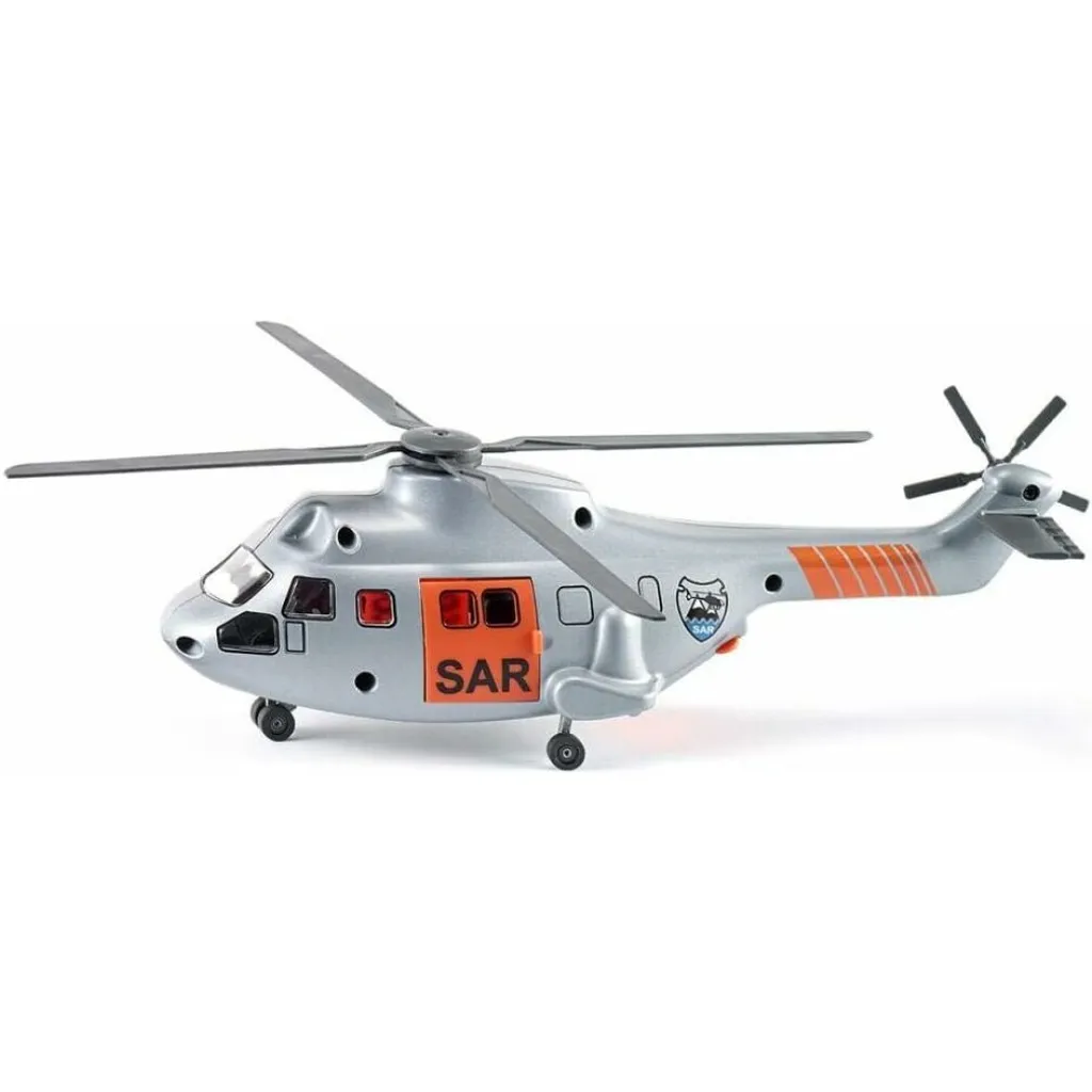 Hélicoptère de Transport avec Rotors Mobiles - Qualité Métal SIKU Super