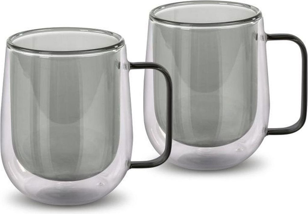 Lamart Thermogläser Vaso LT9123 2er-Set Tee 250 ml, 2 Stück, schwarz
