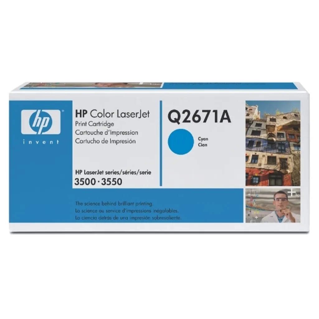 Toner HP Q2671A Ciano Originale | Compatibile LaserJet 3500 3550 - 2