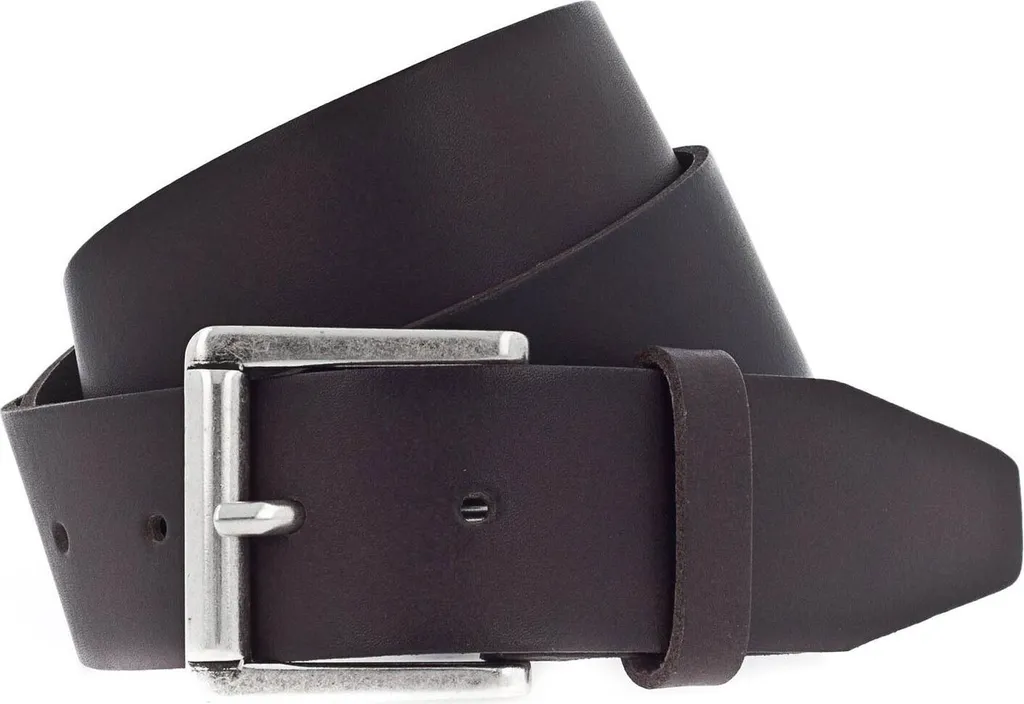 Vanzetti Cintura Denim Love Marrone Scuro 40mm W80 | Vera Pelle