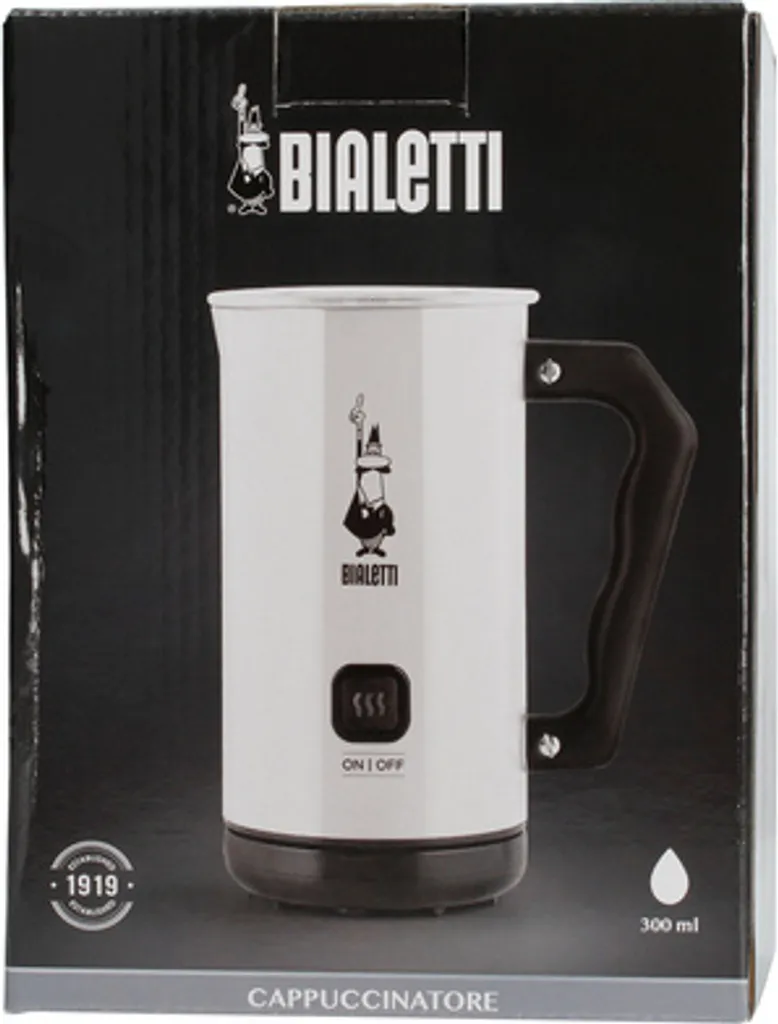 Mousseur à Lait Bialetti MKF02 pour Cappuccino et Latte - Préparation Facile