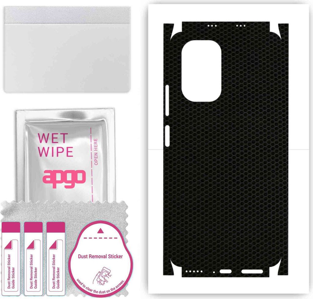 apgo Rückseite + Seiten Schutzfolie, Skin, kompatibel mit Xiaomi Mi 11X Pro, Hinten Displayschutzfolie aus Vinylfolie, kratzfest, einfache Montage...