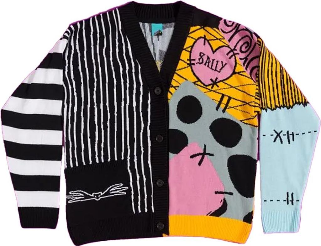 Nightmare Before Christmas - Strickjacke für Herren/Damen Uni TT130 (XL) (Bunt)