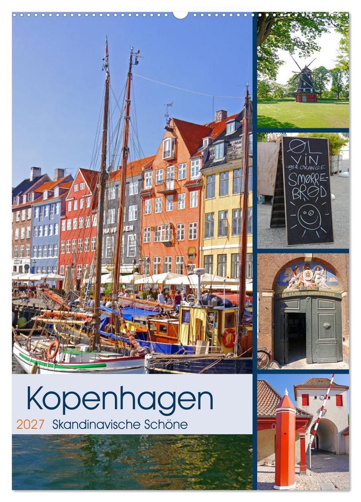 Kopenhagen. Skandinavische Schöne (Wandkalender 2027 DIN A2 hoch), CALVENDO Monatskalender