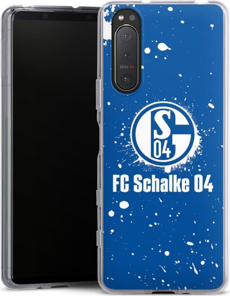 DeinDesign Handyhülle für Sony Xperia 5 II Silikon Hülle Case Smartphone Schutzhülle FC Schalke 04 Logo S04