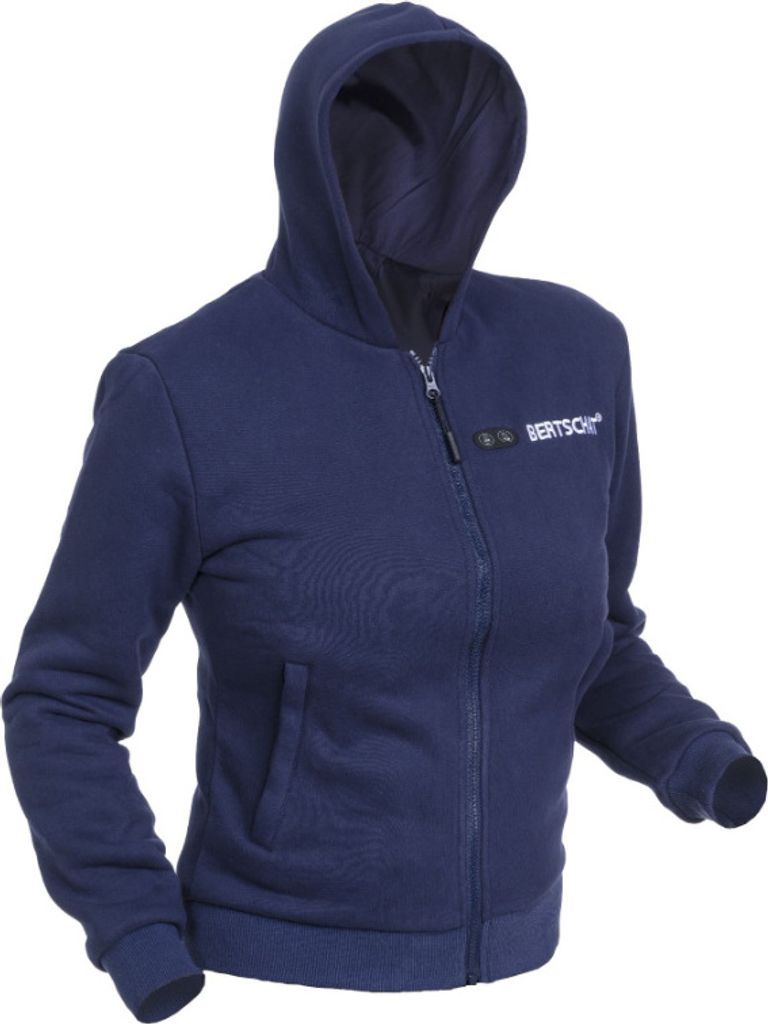 Beheizbarer Damen Hoodie Blau - Dual Heating