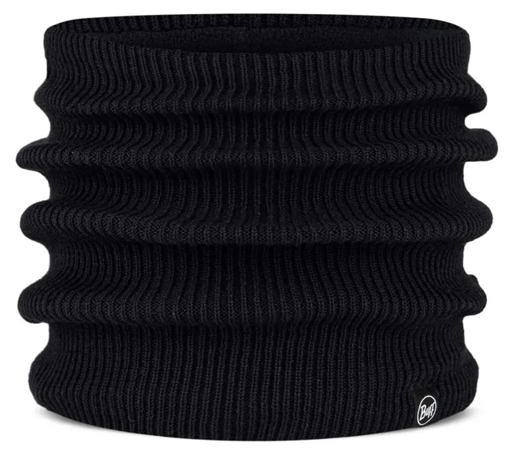 Collier BUFF Tricot et Polaire Noir - Fini le cou gelé cet hiver !