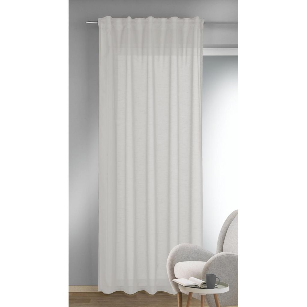 Fertigschal verdeckte Schlaufen „Leon“ von Albani: 245x135cm / Silber Größe (HxB): 245x135cm Farbe: Silber