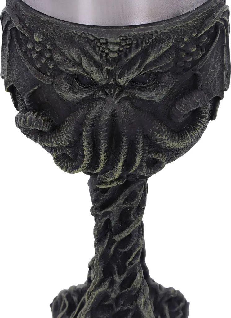 Kelch Cthulhu 17 cm sculpté à la main - Détails haute précision - 5
