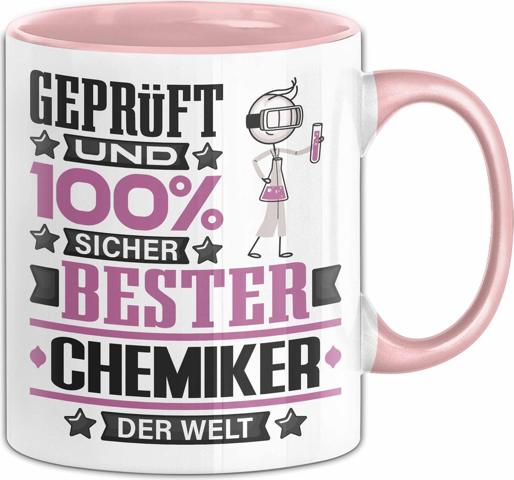 Chemiker Geschenk Lustiger Spruch für Chemiker Geschenkidee Bester Chemiker Der Welt (Rosa)