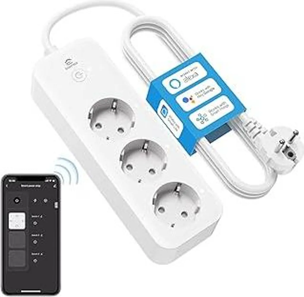 Multipresa Intelligente Eightree 16A Wi-Fi Controllo Consumi Smart Home