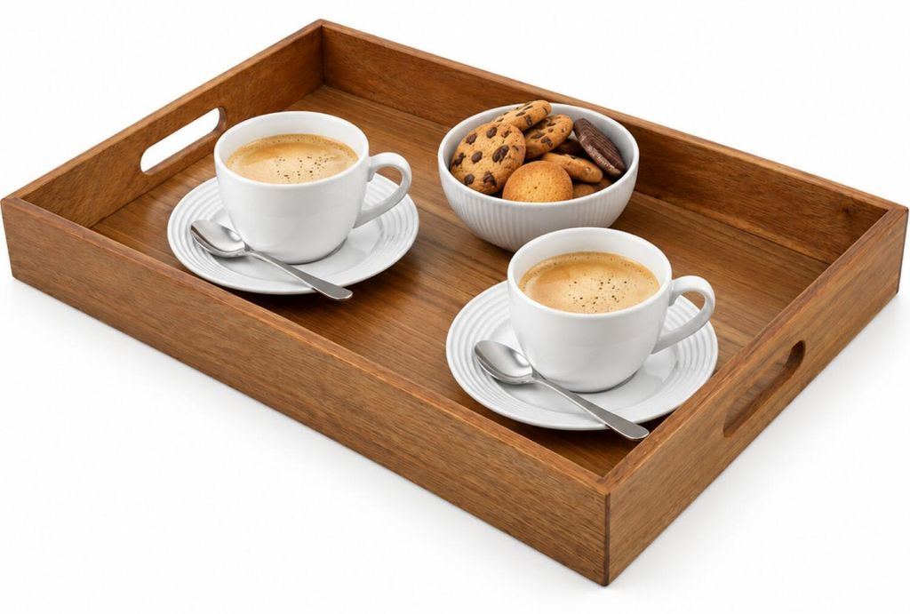 Excellent Houseware serveerplank van bambushout - 50 x 35 x Productafbeelding 