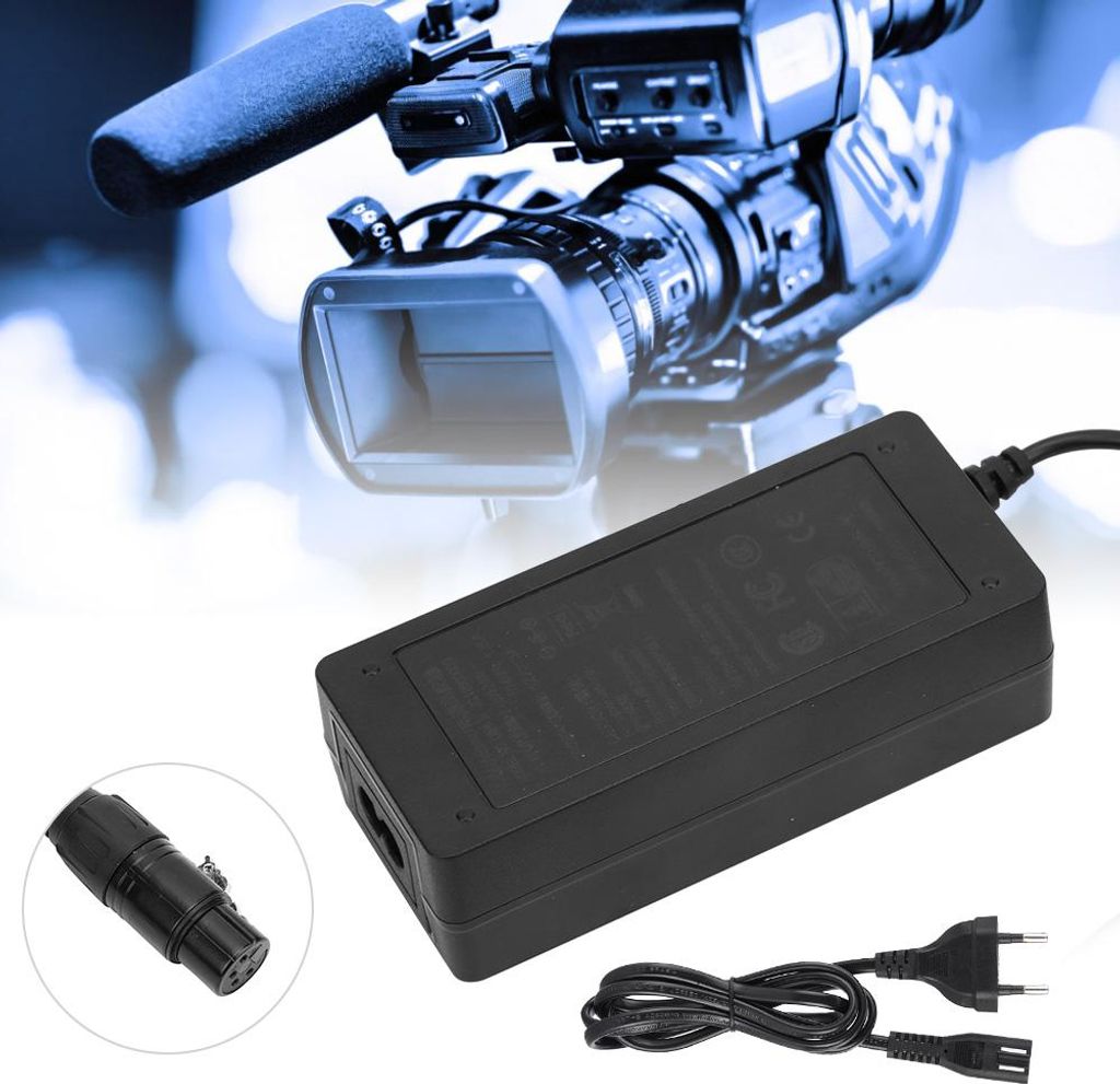 adaptateur XLR mâle 4 fils DC12V 3A Chargeur d'alimentation Image du produit 