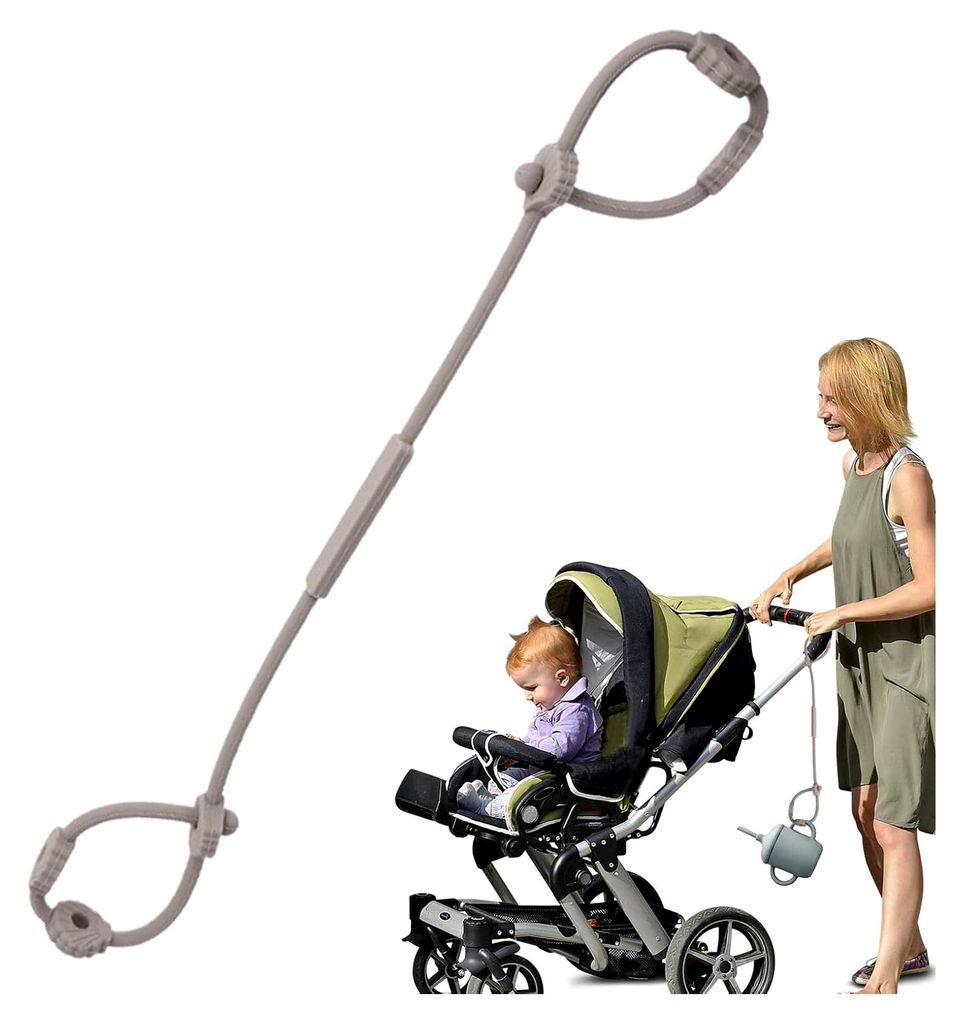 Spielzeughaltergurt für Babys - Silikonsicherheitsbänder - Multifunktionales Zubehör für Hochstühle - Verstellbare Halterkette für Camping un...
