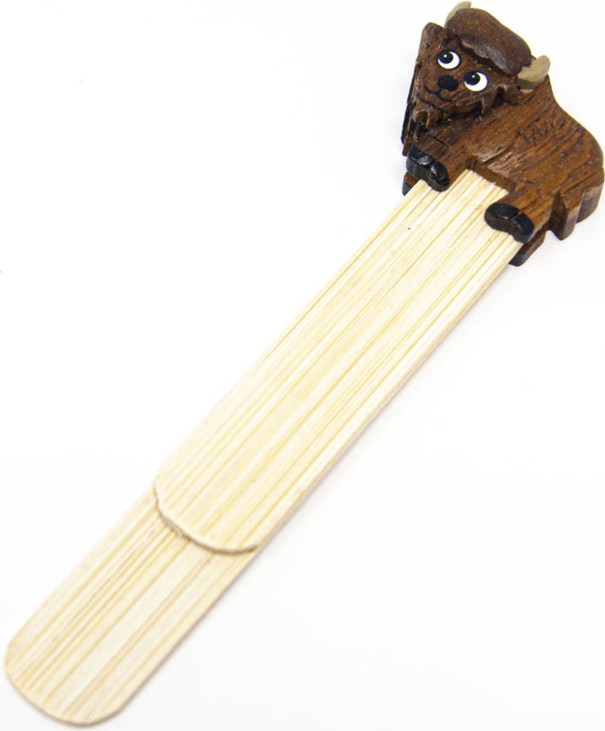 Holz-Lesezeichen - Wisent - 12 cm