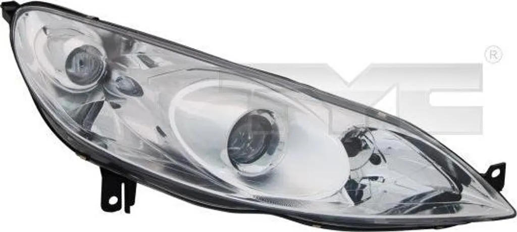 Faro Anteriore TYC 20-0450-05-2 - Ricambio Omologato per Peugeot 407